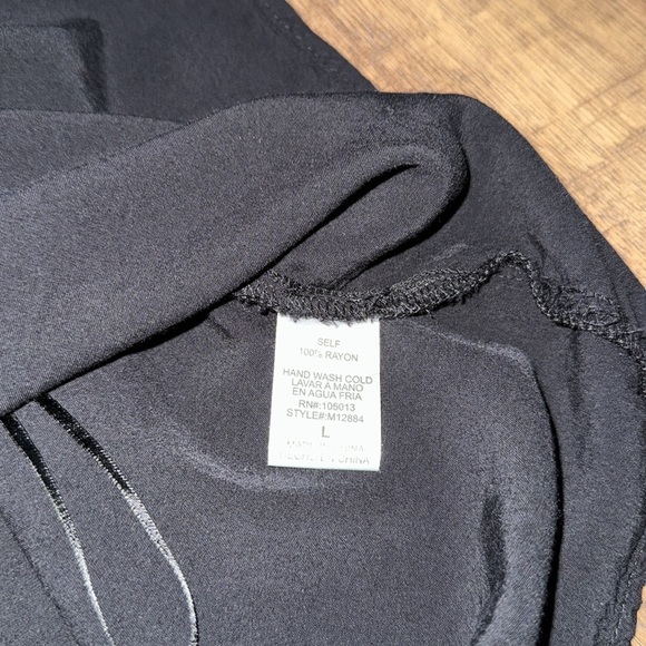 ANDREE Black Embellished Blouse with 3/4 Sleeves - Picture 6 of 7